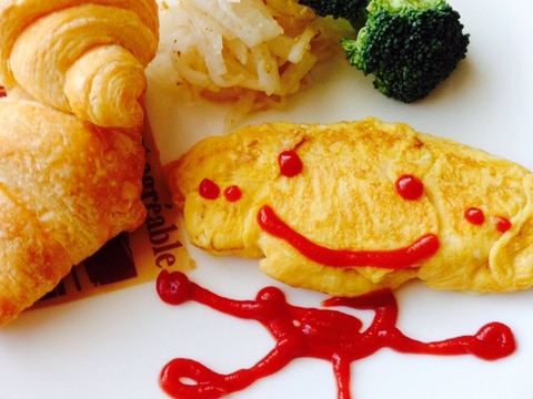 子ども喜ぶ オムレツとクロワッサンのワンプレート レシピ 作り方 By Ringo333 楽天レシピ 子ども喜ぶ オムレツとクロワッサンのワンプレート レシピ 作り方 By Ringo333 楽天レシピ